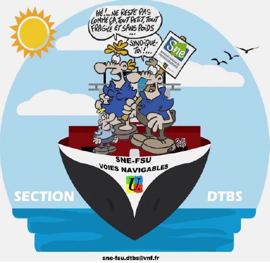Logo de la section DTBS du SNE-FSU à VNF