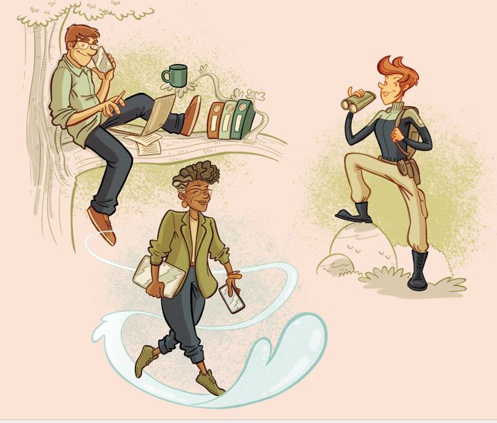 3 personnages